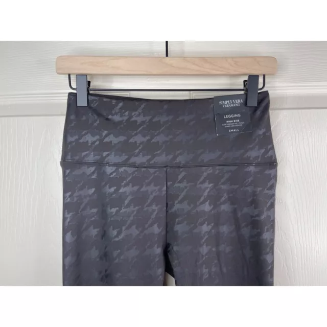 Simply Vera Vera Wang Leggings Womens Size Small S Black Snake Faux Leather NWT 2