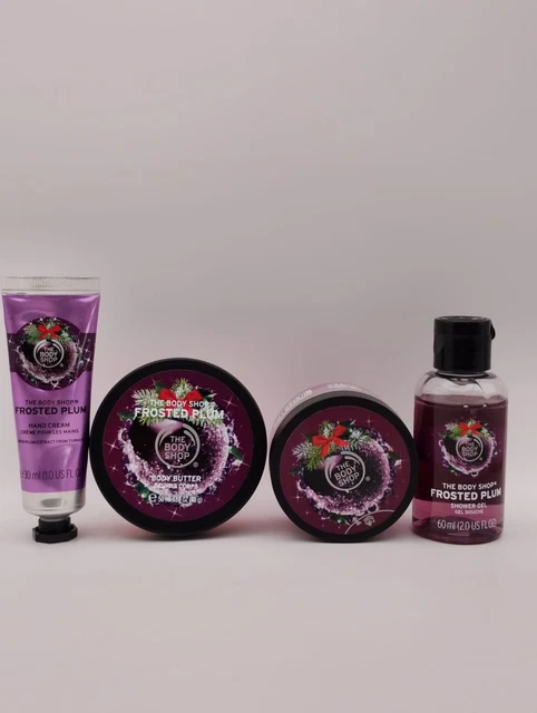 THE BODY SHOP Frosted Plum Set MINI Body Butter Hand Cream Shower