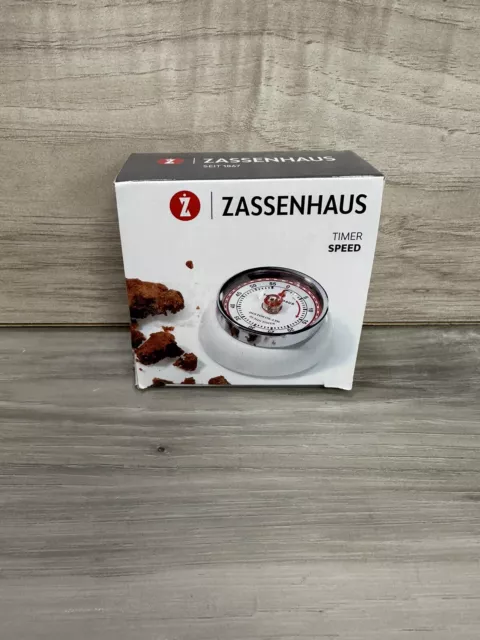 Zassenhaus Magnetic Retro Kitchen Timer NEW open Box