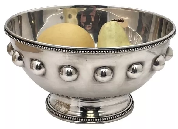 Shreve & Co. Sterling Silver Bowl in Mid-Century Modern Style