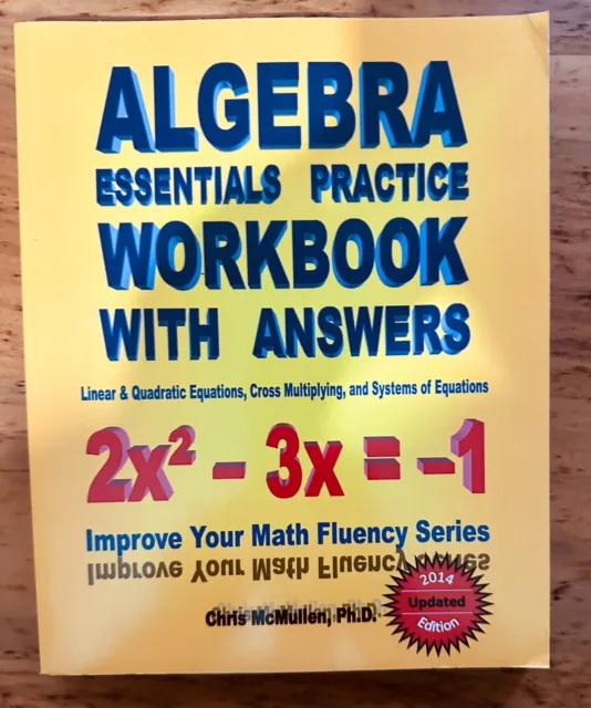 Never used Algebra Essentials Practice Workbook with Answers