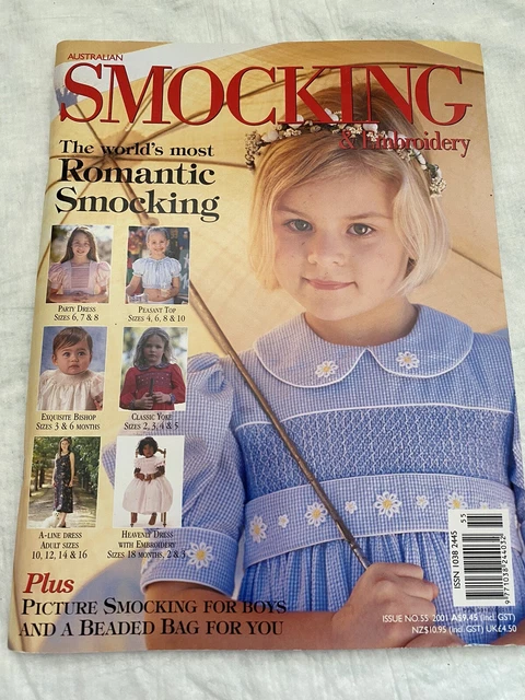 AUSTRALIAN SMOCKING & EMBROIDERY Magazine, Issue No. 55, 2001,