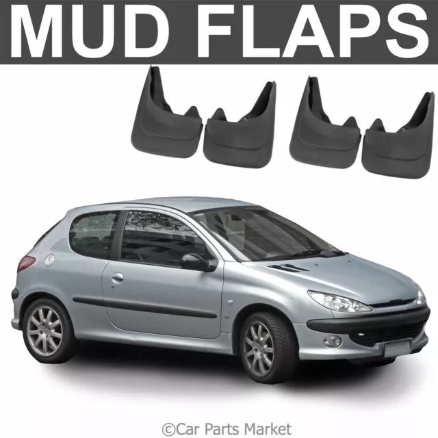 Mud Flaps Splash guard for Peugeot 206 mudguard set of 4x front and rear