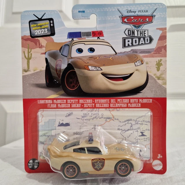 DISNEY CARS ON The Road Diecast Lightning McQueen Deputy Hazzard Mattel ...