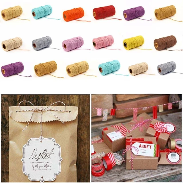 Handmade Christmas Cotton Cords Packing Craft Projects Twine String DIY Rope