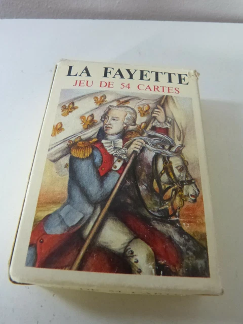 Jeu De 54 Cartes Grimaud - Thème La Fayette - Multicolore - Neuf