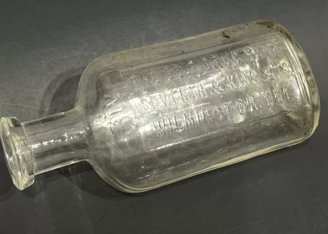 Vintage Medicine Bottle The Belt Drug Store Wilmington Delaware Pharmacists