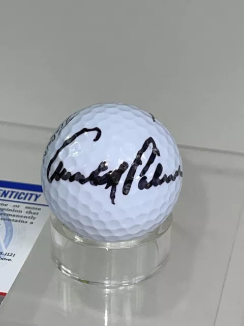 Arnold Palmer 3xChamp Signed Titleist Official Masters Golf Ball PSA Certificate 2