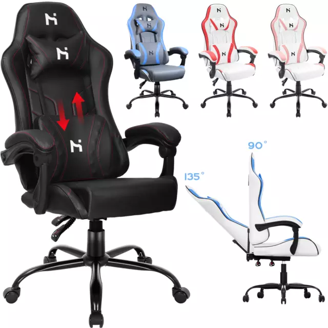 Ergonomischer Gaming Stuhl Schreibtischstuhl  Bürostuhl Computerstuhl PC Stuhl