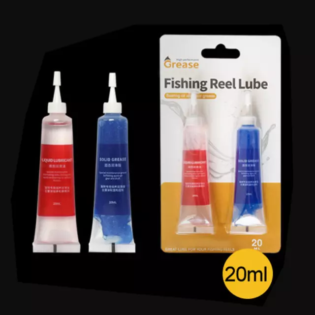 Fishing Reel Lubricant Grease&Oil for Gear Bearing Reel Maintenance 20ml