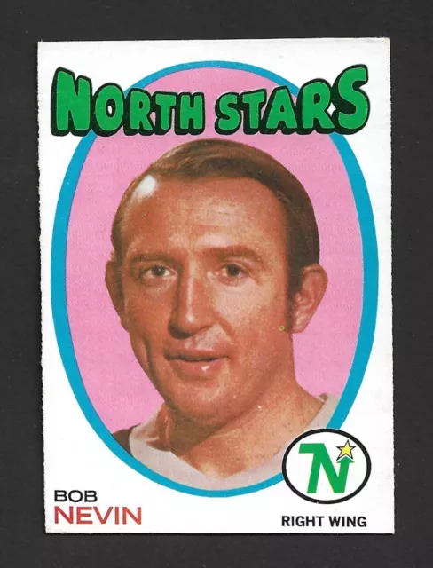 1971-72 OPC O-Pee-Chee Hockey #44 Bob NEVIN Minnesota North Stars. NR-MT.