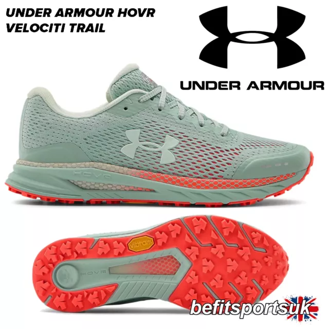 Under Armour Trail Shoes Womens Running Hovr Off-Road Grip Run Trainers Blue