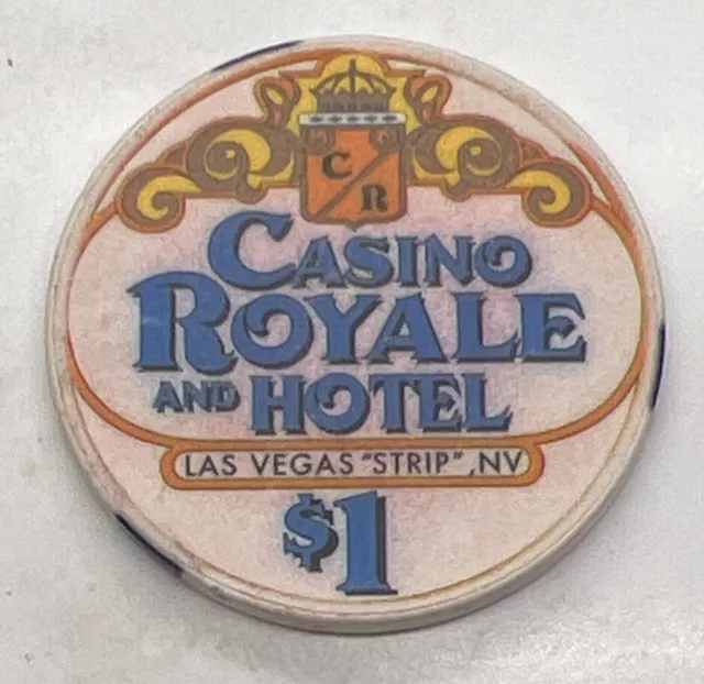 CASINO ROYALE $1 Casino Chip Las Vegas Nevada Ceramic