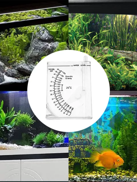 Seawater Hydrometer Salinity Meter for Fish Aquarium Water Mud Tester Accurate 2