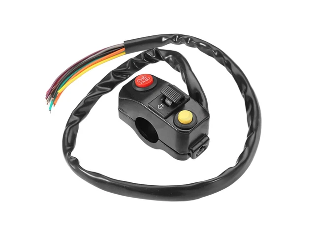 Interruttore Fari Per Manubrio Moto | Impermeabile, Acciaio Inossidabile, Autobloccante, Per Manubri Da 25mm - 7