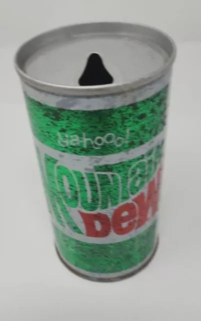 1970's 12 oz Steel Mountain Dew Yahooo! Empty Soda Pop Can BC5-16