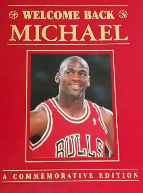 Vintage Michael Jordan Book 'Welcome Back Michael' Chicago Bulls NBA 90s Release 2
