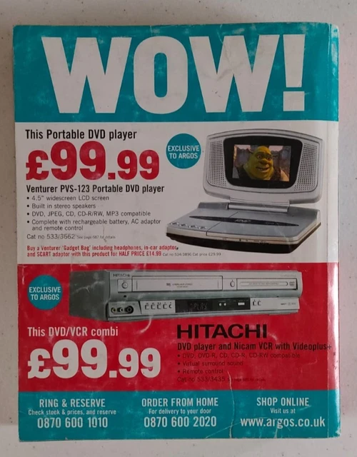 ARGOS CATALOGUE AUTUMN Winter 2004 Catalogue £42.32 - PicClick UK