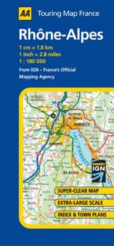 Rhone-Alps: No. 14 (AA Road Map France Series) Sheet map, folded Book The Cheap