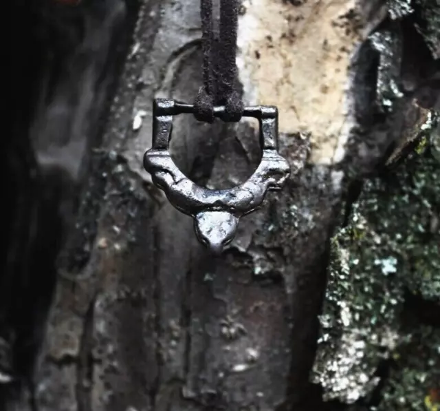 11-12th century antique amulet necklace Ancient pendant Celtic Viking artifact