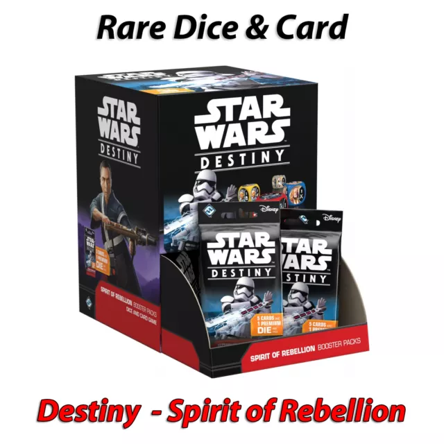 StarWars Destiny - Spirit of Rebellion - Rare Cards & Dice