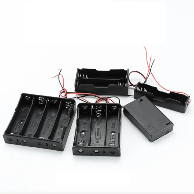 Cell Battery Holder Case Enclosed Box/Switch with Wire 1/2/3/4/6/8x AA/AAA/18650