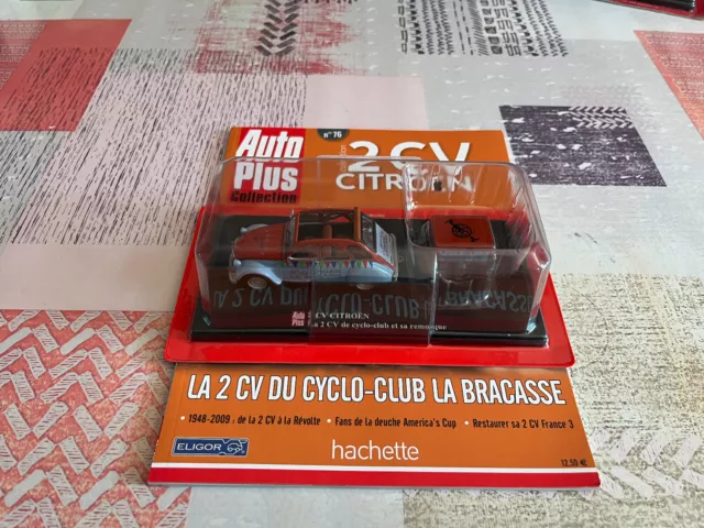 Citroen 2hp 2hp Cyclo-Club Miniature Car Trailer Car Plus Axe 1/43