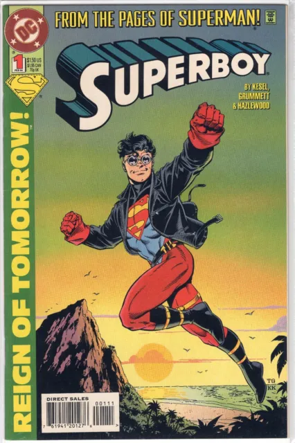 SUPERBOY #1 DC COMICS TOM GRUMMETT 1994 Bagged Boarded