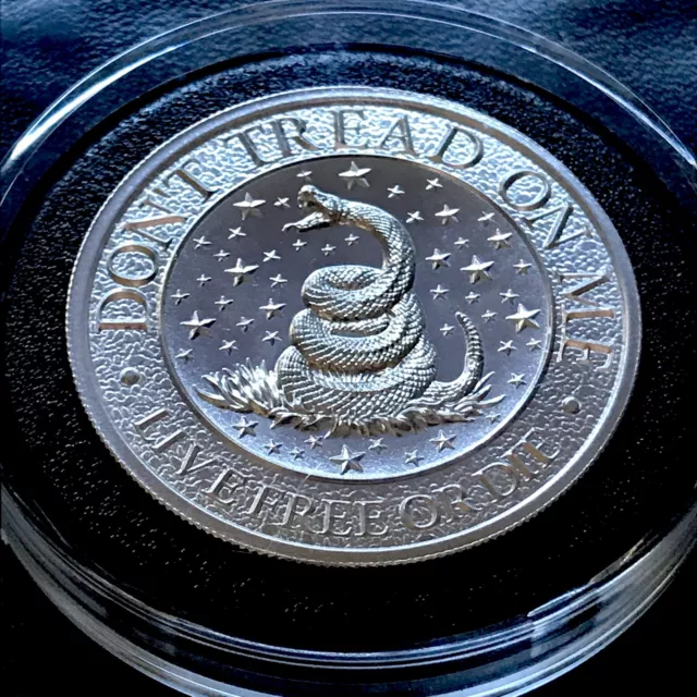 DON'T TREAD ON ME 1.5 oz .999 Fine Silver Round Live Free or Die