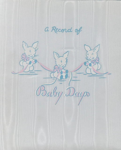 VINTAGE C. R.  Gibson A Record of Baby Days 1956 New in Original Box #A 165