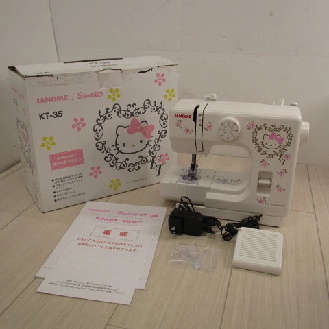 unused JANOME Sanrio Hello Kitty electric sewing machine compact YB-10 JP