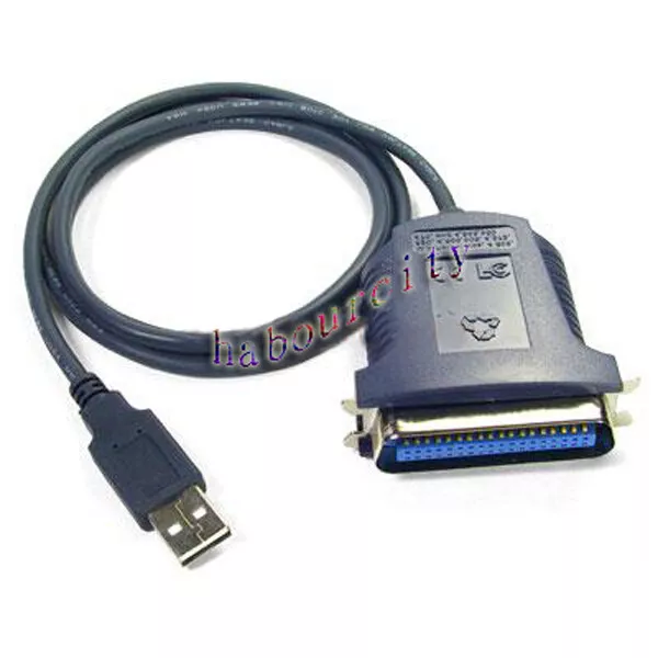 36 pin USB to Parallel IEEE 1284 Printer Adapter Cable Lead for Epson & HP 1m