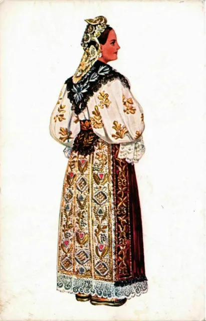 CPA AK Costume national croate Slavonie CROATIA (597787)