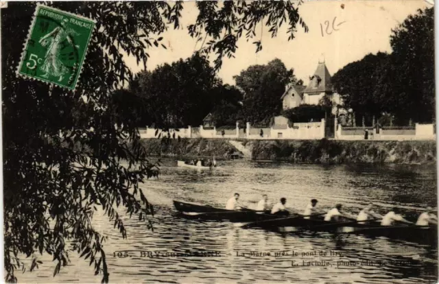 CPA BRY-sur-MARNE La Marne near le Pont de Bry (600153)