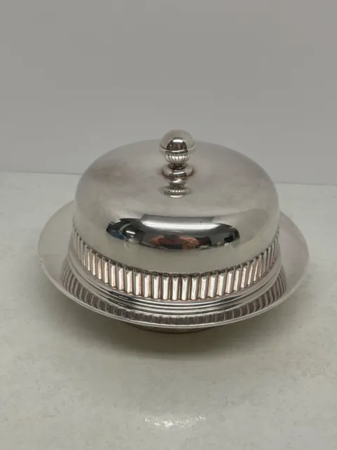 Rogers Bros Triple Plate Silverplate Victorian Covered Butter Dish 1890