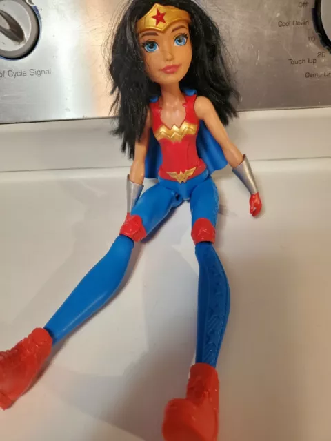 Poupée DC Super Hero 2015 filles 12 pouces entraînement action Wonder Woman rouge bleu MATTEL 3