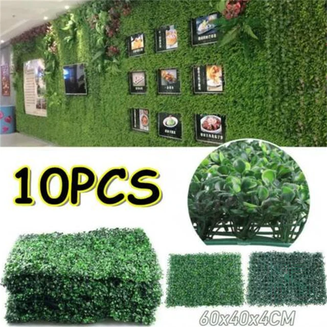 10X ARTIFICIAL PLANT Wall Panel Grass Hedge Fake Vertical Foliage Ivy