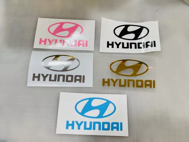 Hyundai Logo Vinyl Decal Many Sizes & Colors Buy 2 Get 1 FREE & FREE Ship