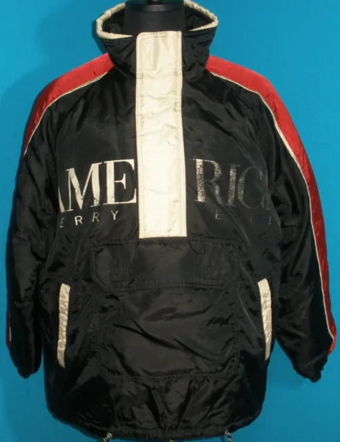 Perry Ellis Jacket Vintage 90s Black Leather Jacket Large - Etsy