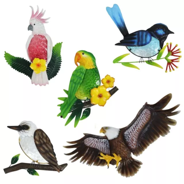 NEW Australian Bird Metal Wall Art 3D Birds Hanging Home Garden Decor Au Stock