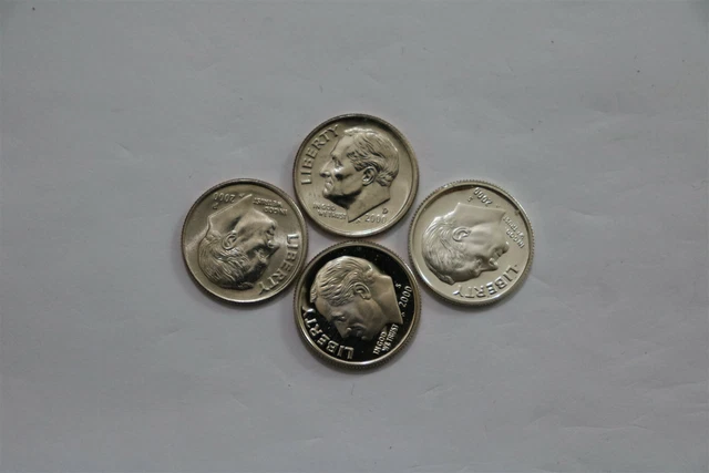 Usa Dime's 2000 All Different All Types With Silver & Proof B32 Cm2-4