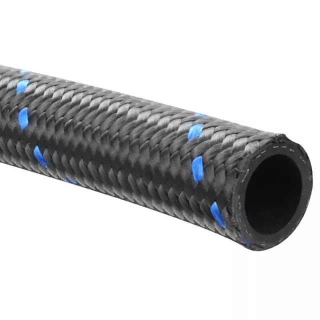 PFE450R-06-3 Proflow Hose, Black Nylon Braided -06AN, 3/8in, 3 Metre Length