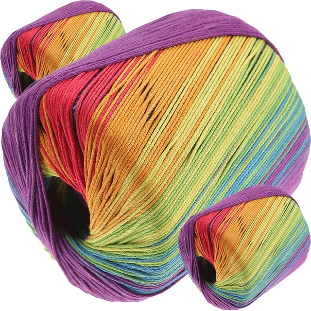 3 Rolls Scarf Cotton Yarn Knitting Crochet Cotton Thread Knit Sweater Major