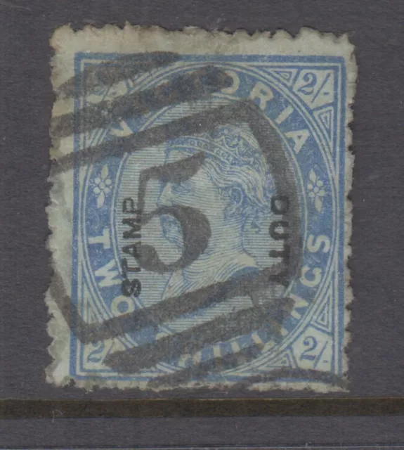 VICTORIA 1885 2/- Blue  QV BELL Series ovpt STAMP DUTY- p13-  SG207 Cat £20 GU