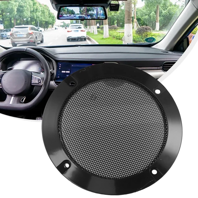 4 Grilles De Haut-parleur Voiture 66mm - Couverture De Calandre Décorative En Acier - Argent - 4