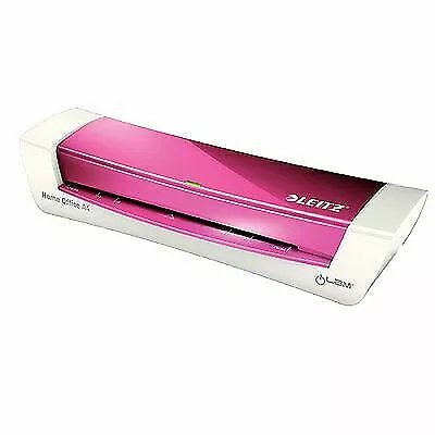 LEITZ ILAM 49661 HOME OFFICE Laminator A4 Laminating Machine Pink Auto shut-off