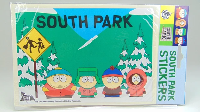 Stickers Autocollant 20Cm X 15Cm  South Park Comedy Central Vintage 2000