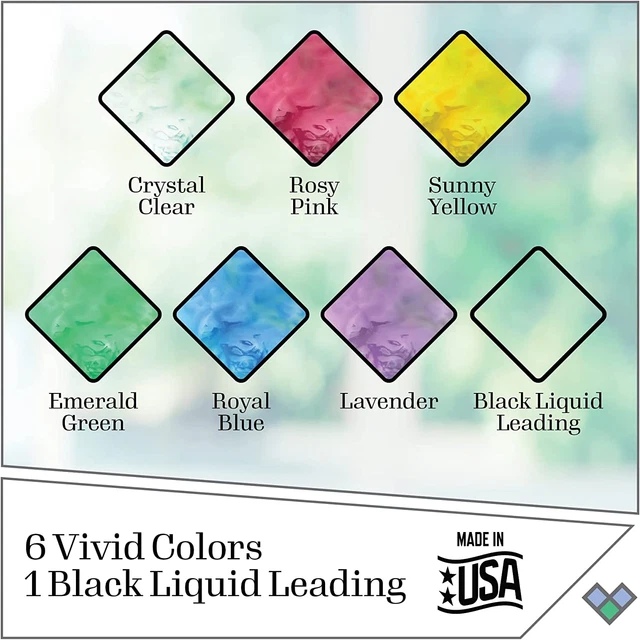 Gallery Glass Stained Glass PROMOGGSTR22 Painting Starter Kit, 10 Piece Set Incl 2