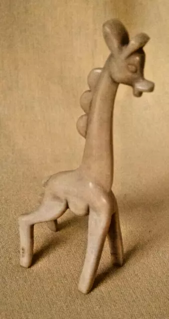 Giraffe Plastic Vintage Usa Tan Brown Toy Small Bakelite Zoo Animal Retro Mcm.