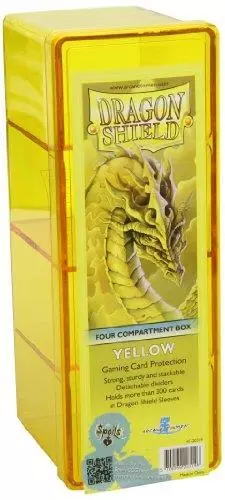 Dragon Shield - 4 Compartment Storage Box - Yellow